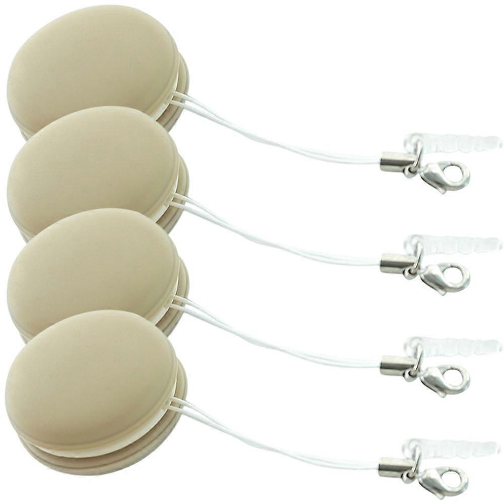 Khaki Phone Screen Cleaner Macaron Shape for Cleaning 12Pcs Cloth Set