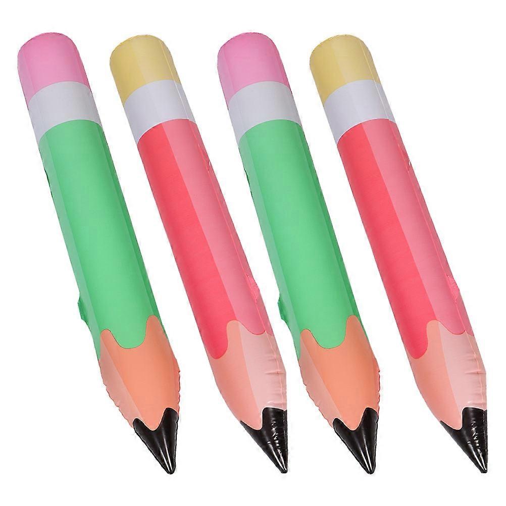 Back to School Balloons PVC Inflatable Pencil for 8Pcs