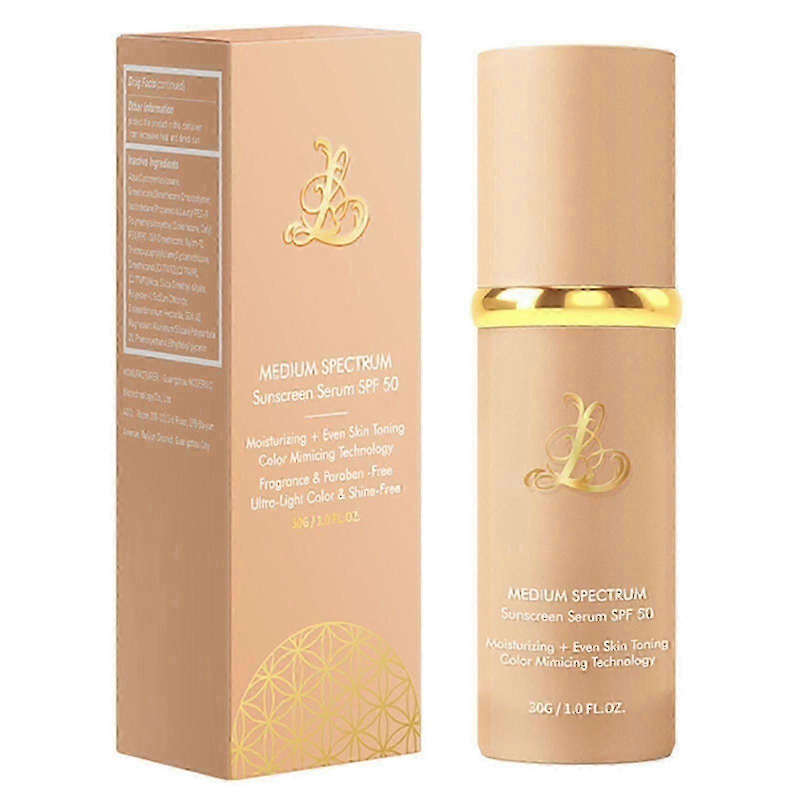 4-in-1 color changing foundation with spf 50+, medium spectrum, full coverage & long lasting