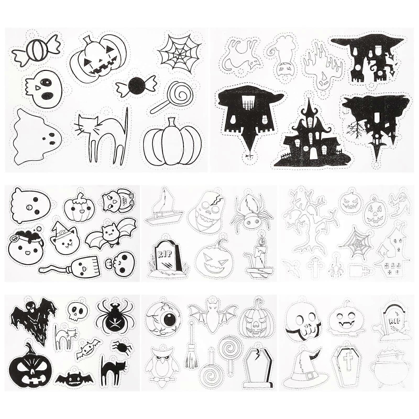 Craft Plastic Sheets For Halloween Activities 20x14.5cm Heat Shrinkable 8Pcs Fun For All Ages