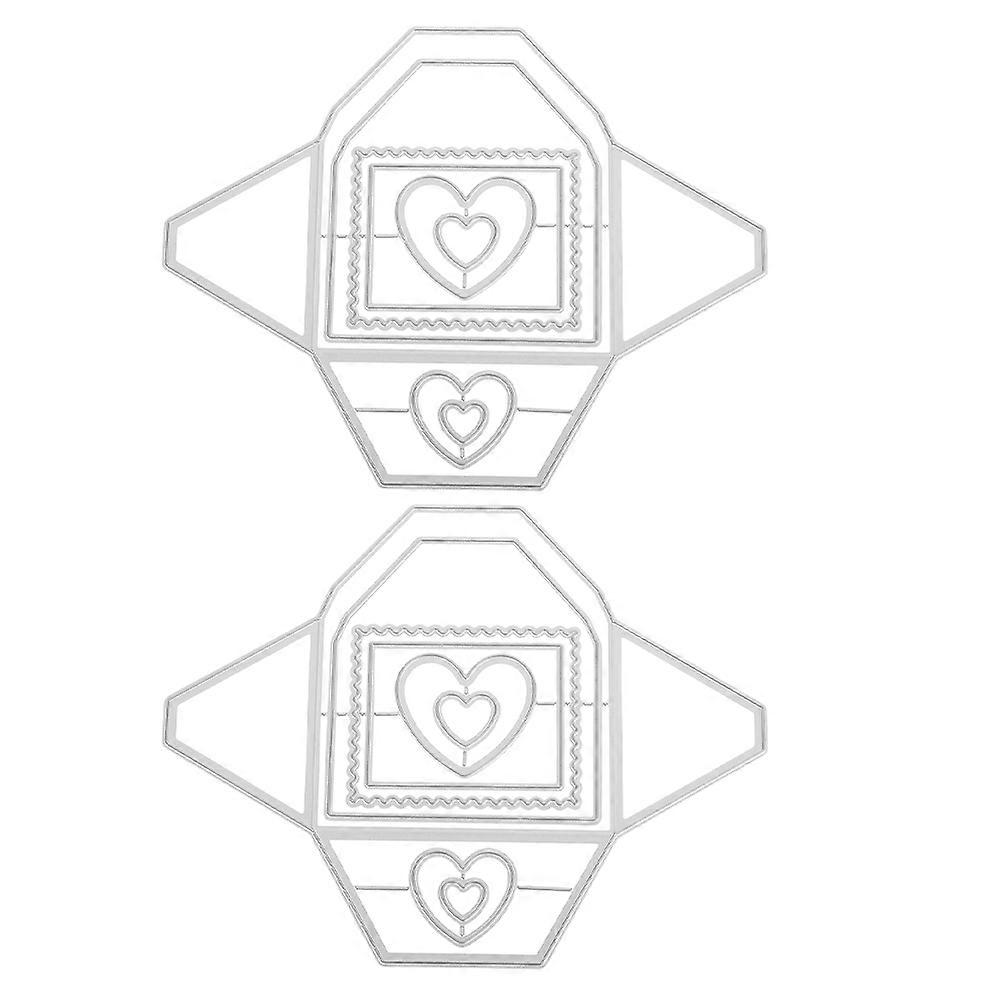 Envelope Die Cuts Heart Templates 2Pcs for Scrapbooking Crafts