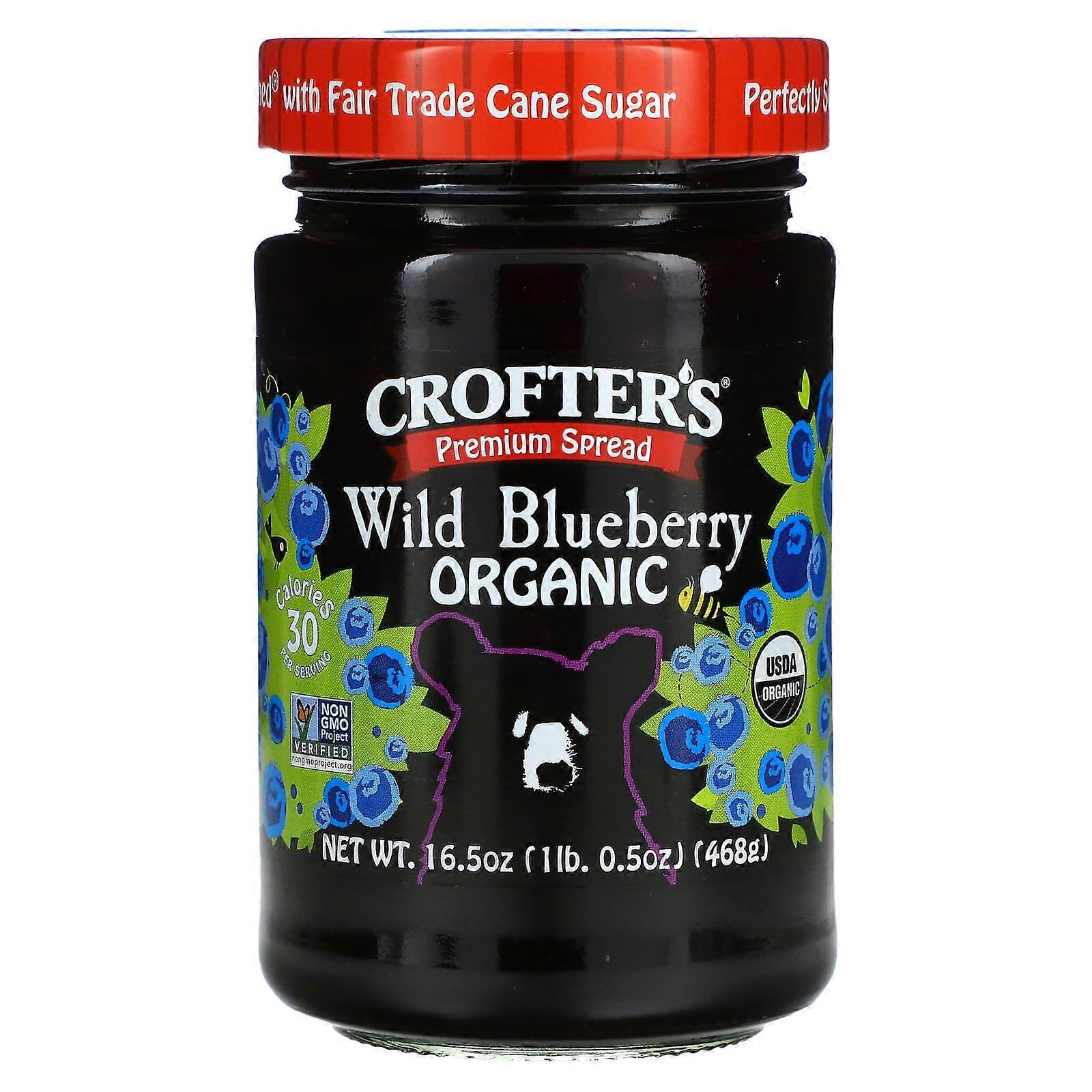 Organic Premium Spread, Wild Blueberry, 16.5 oz (468 g)