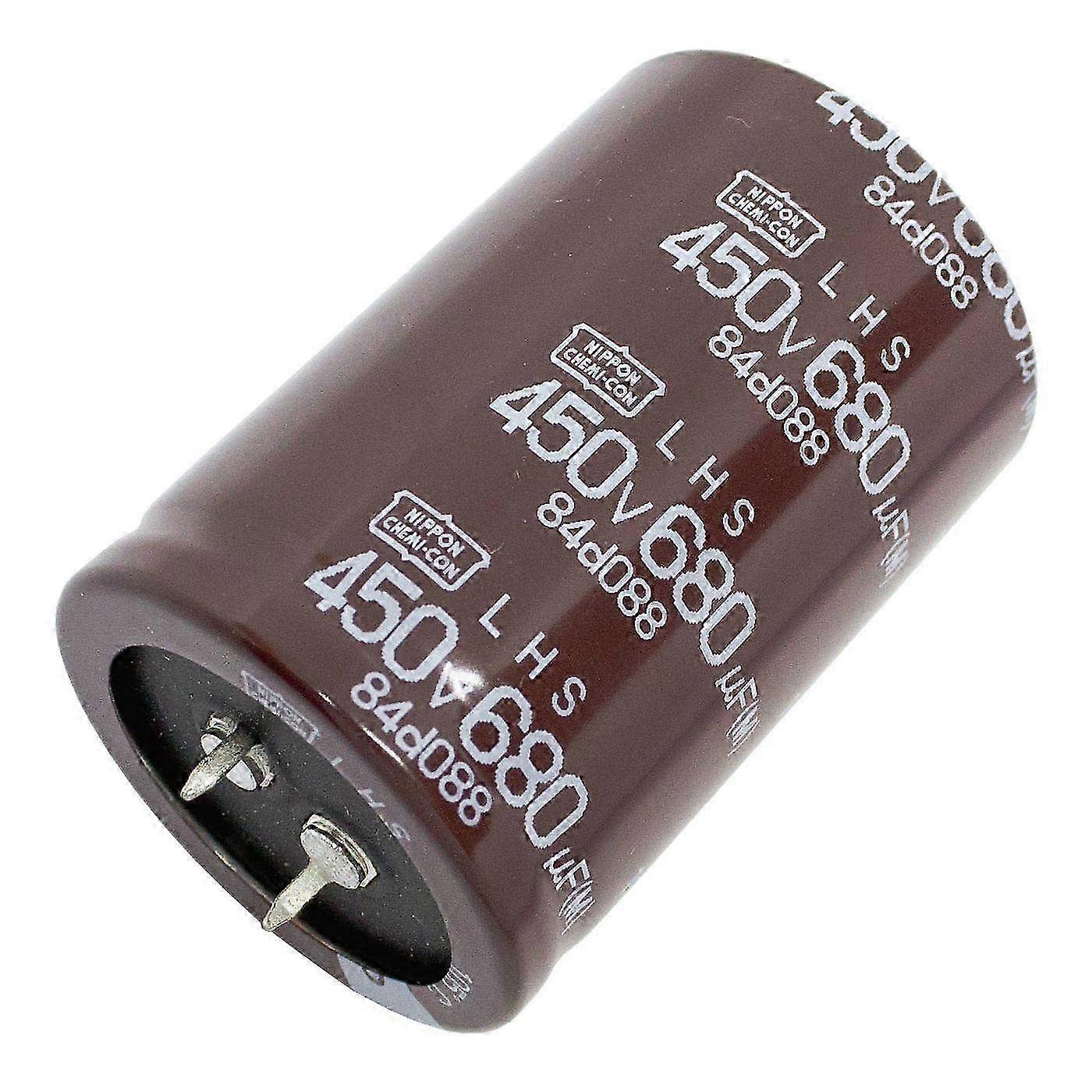 25-26 Elko Capacitor Radial 680µF 450V Snapin Electrolytic Capacitor up to 105°C 680uF Electrolytic Capacitor from UCC