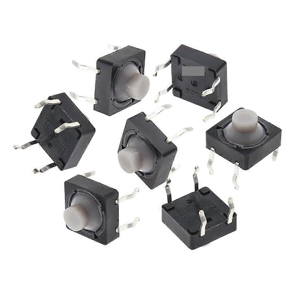 Tact Push Button Switch 8x8x5mm 4 Pin Conductive Silicone Soundless Self Reset 20 Pcs Lot