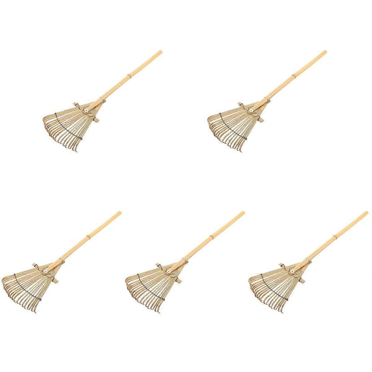 5pcs Gardening Rake Hand Leaf Rake Hand Rake Convenient Rake Soil Spreading Rake
