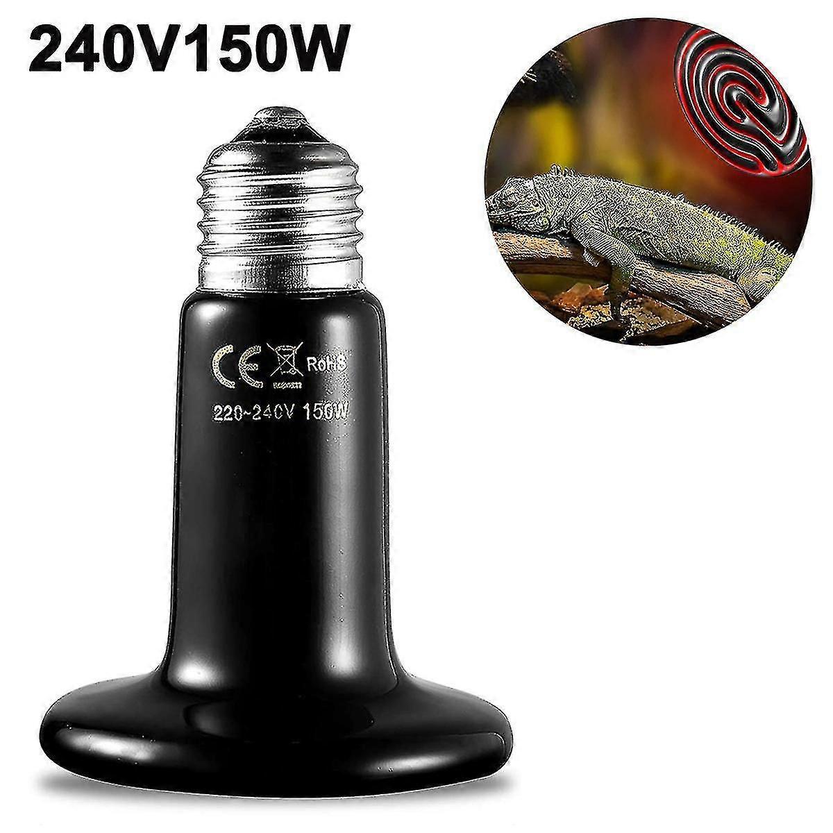 ペットブローダーコープチキントカゲひげのためのセラミックヒートランプ電球赤外線爬虫類ヒートエミッターヒーターランプ電球