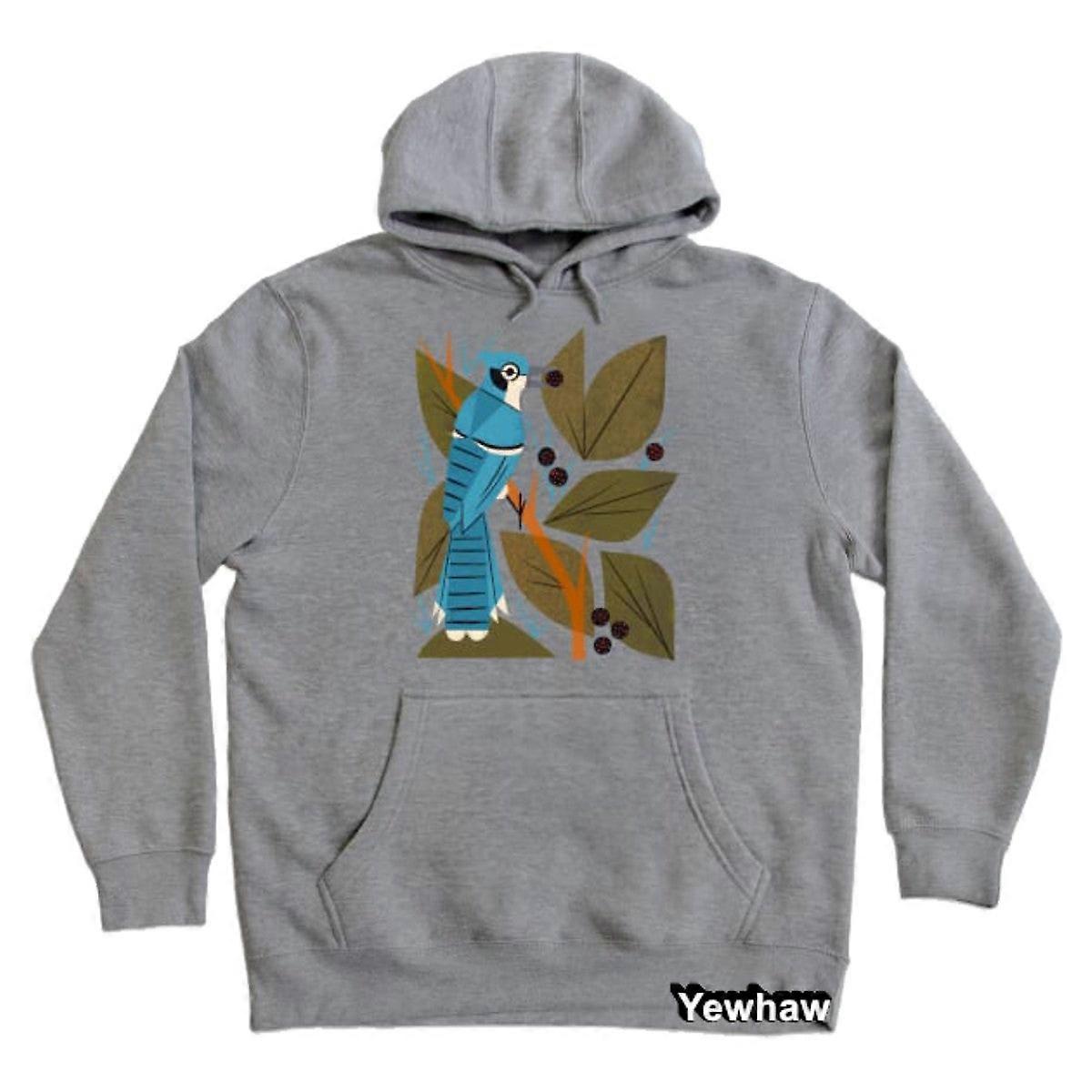 Blue Jay And Berries Hoodie