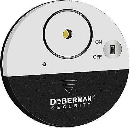100 Decibel Home Burglar Alarm Doorbell Vibration Sensor Door And Window Siren Ultra-thin Round Shape Wit