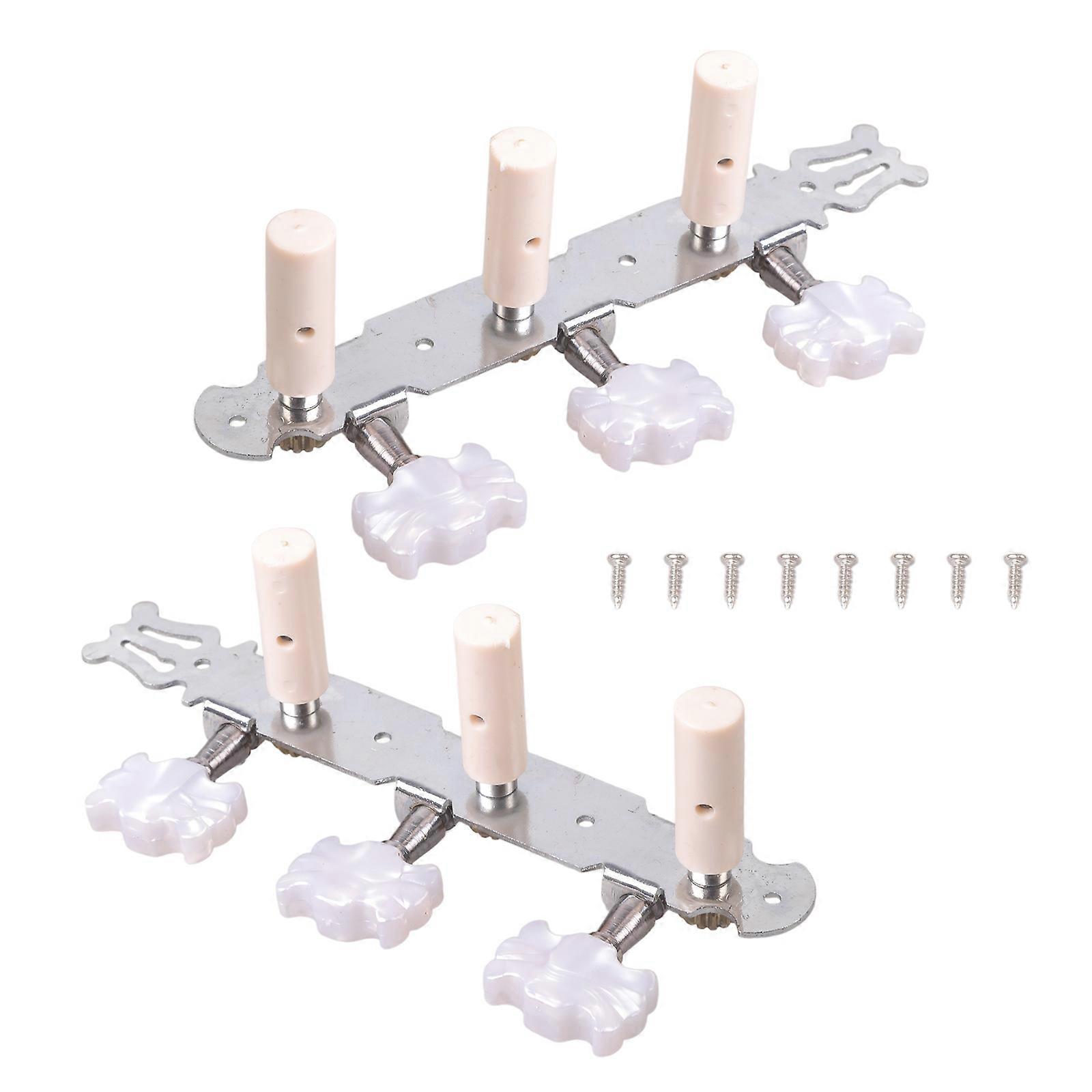One pair Guitar Tuning Pegs Machine Tuners White Machine for Head for Classic Gu Multicolor