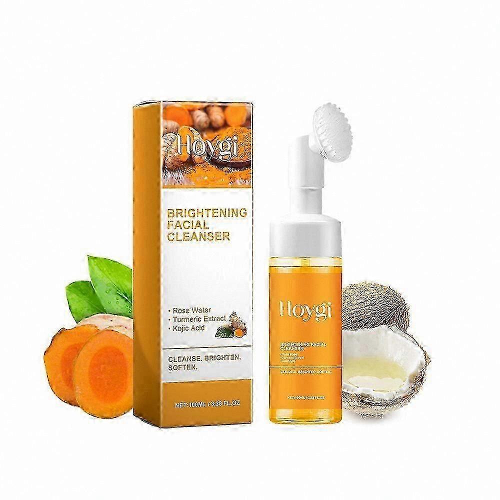 Turmeric Cleanser & Soap Bundle for Face and Body, Deep Cleansing Mousse and Wash Set, Natural Skincare Solution