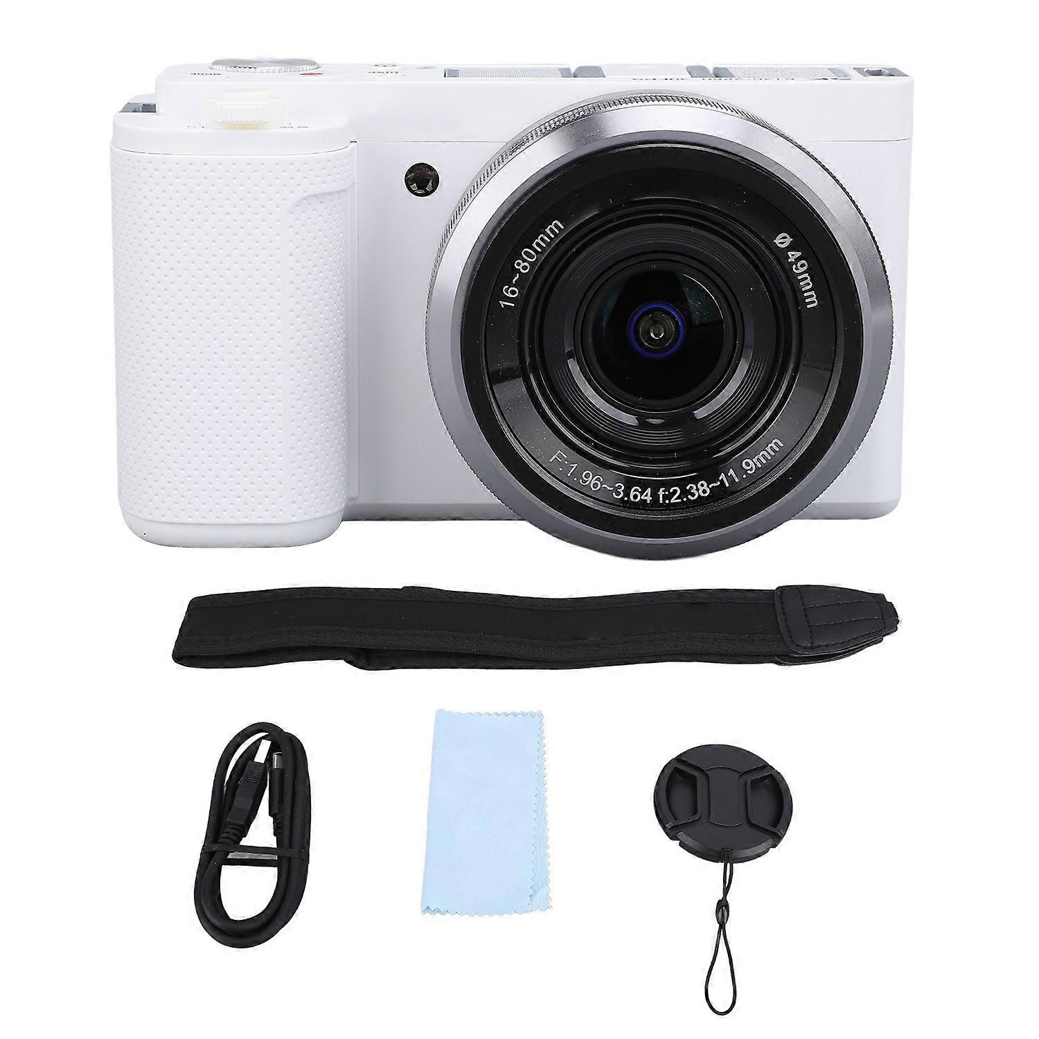 5K 64MP Mirrorless Camera High Definition 3.2inch Flip Touchscreen Digital Camera Intelligent Focusi