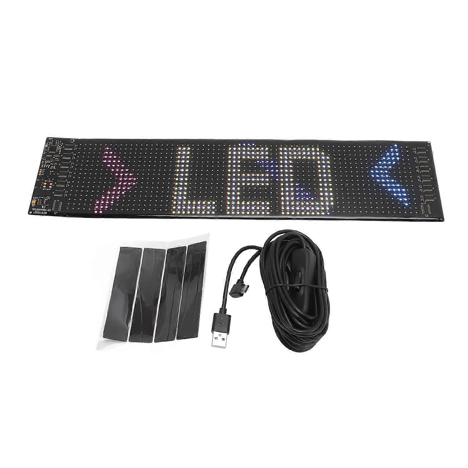 LED Car Sign Flexible LED Matrix Panel APP Control Custom Text Pattern Programmable Scrolling Sign f