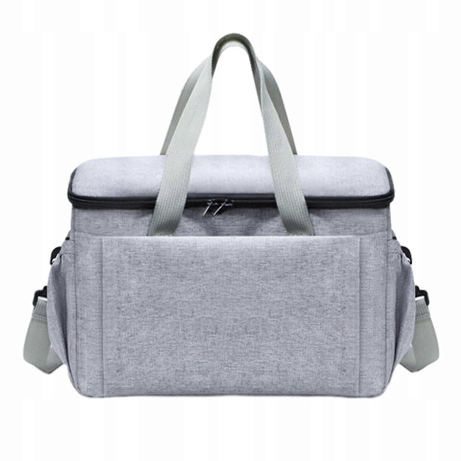 Bag With Organizer For A Stroller. Multifunctional Storage Of Napkins In Gray