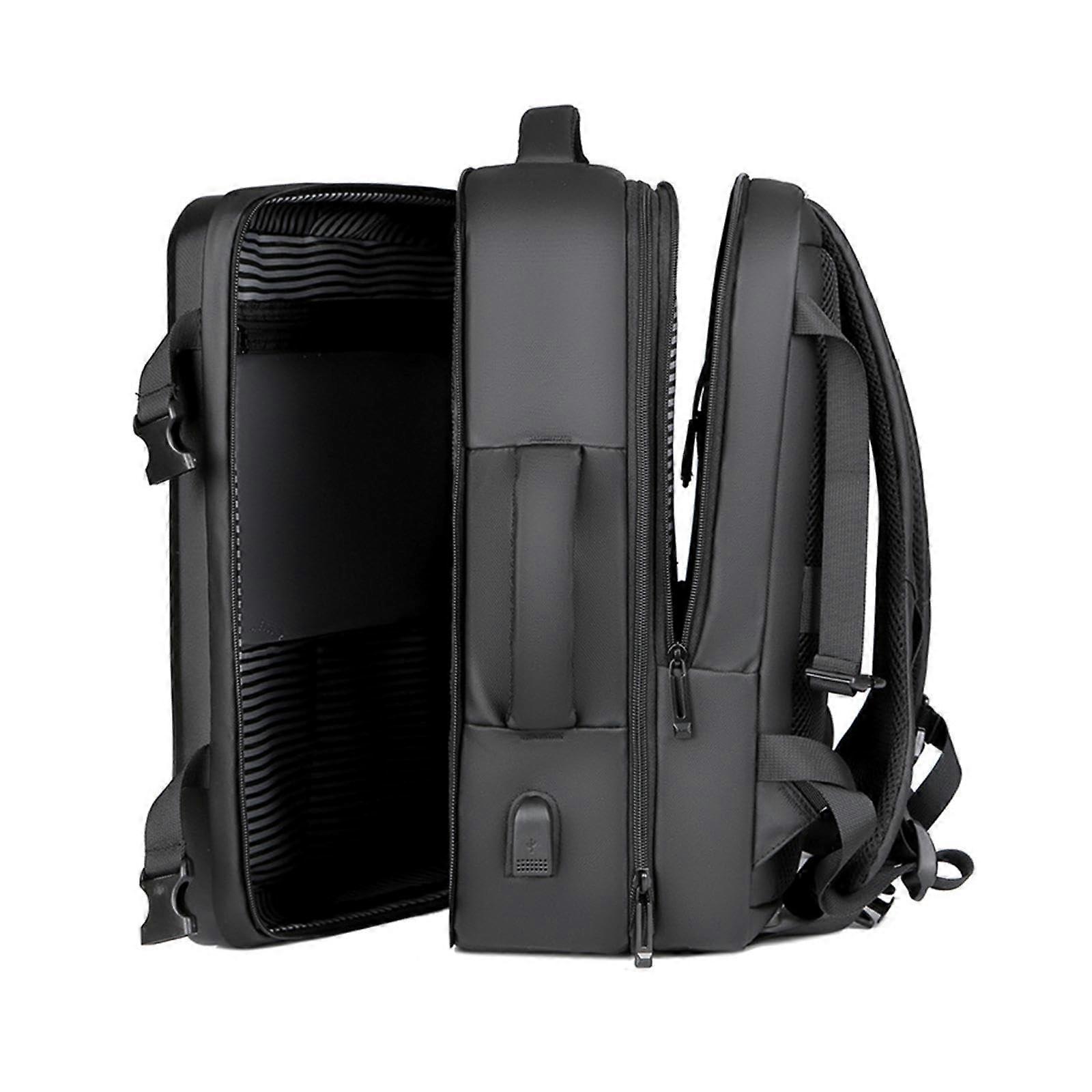 Men's Backpack Hard Shell Backpack For Weekender And Daily Commute Black