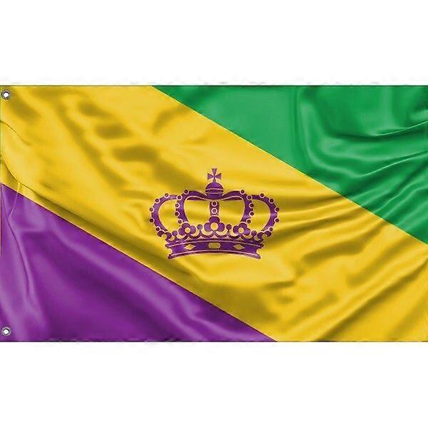 Mardi Gras kronevariantflagg