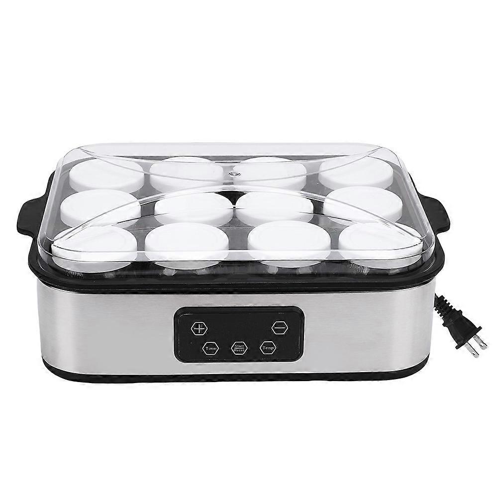 Electric Yogurt Maker Machine 0-48h Timer Automatic Yogurt Making Machine Constant Temperature with 12 Pcs Cups US