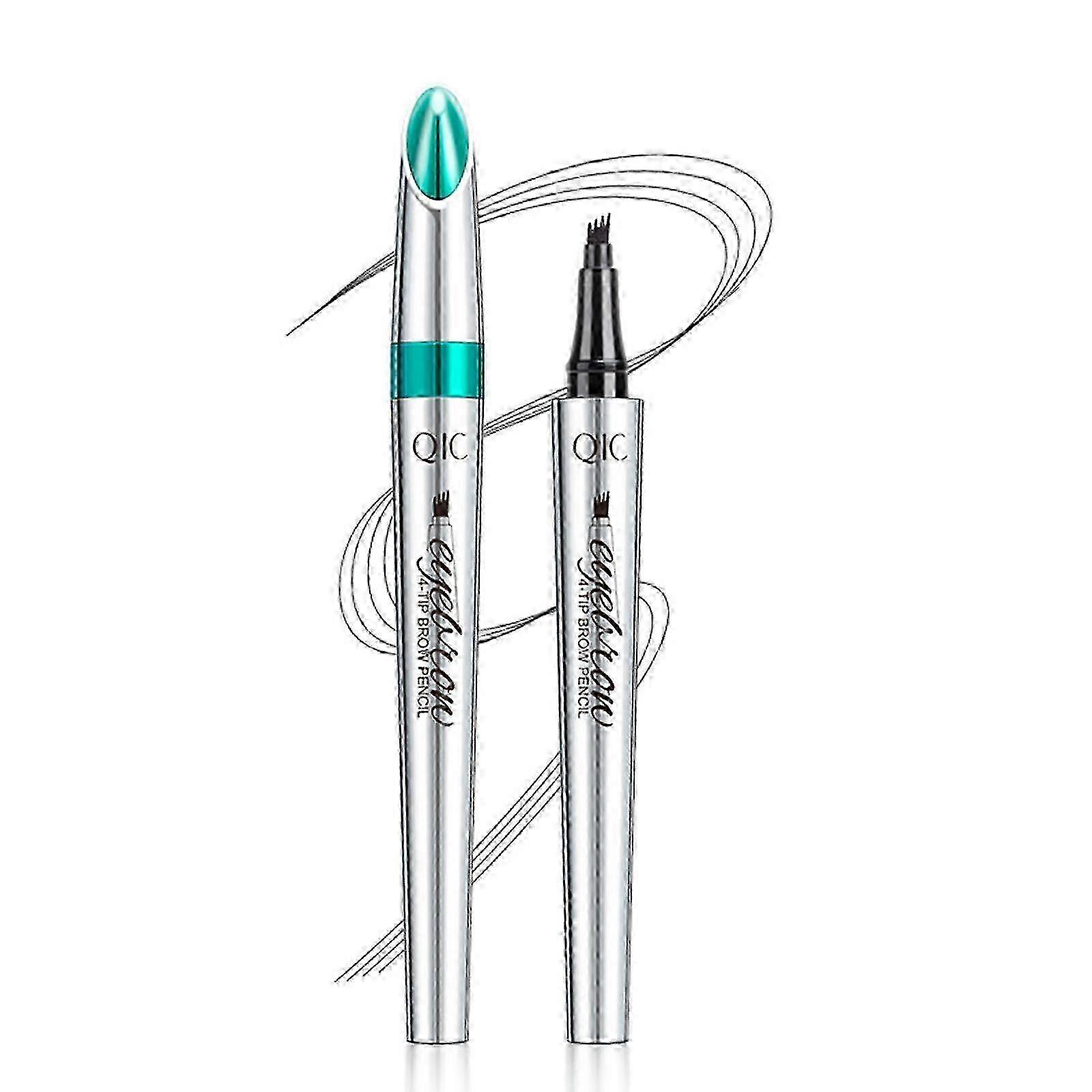 Eyebrow Pencil with a Micro-Fork Tip Applicator Long Lasting Waterproof Creates Natural Brows Makeup Effortlessly 4