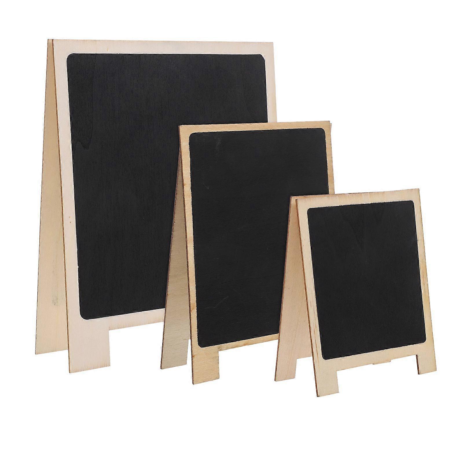 3Pcs Mini Chalkboard Sign Desktop Memo Chalkboard Multi-function Blackboard for Restaurant Party
