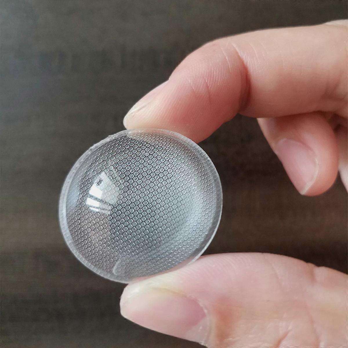 23mm Acrylic LED Plano Convex Lens PMMA  Flashlight  Plano-convex Lenses Frosted Stripe Smooth Diffuser or Bead Surface