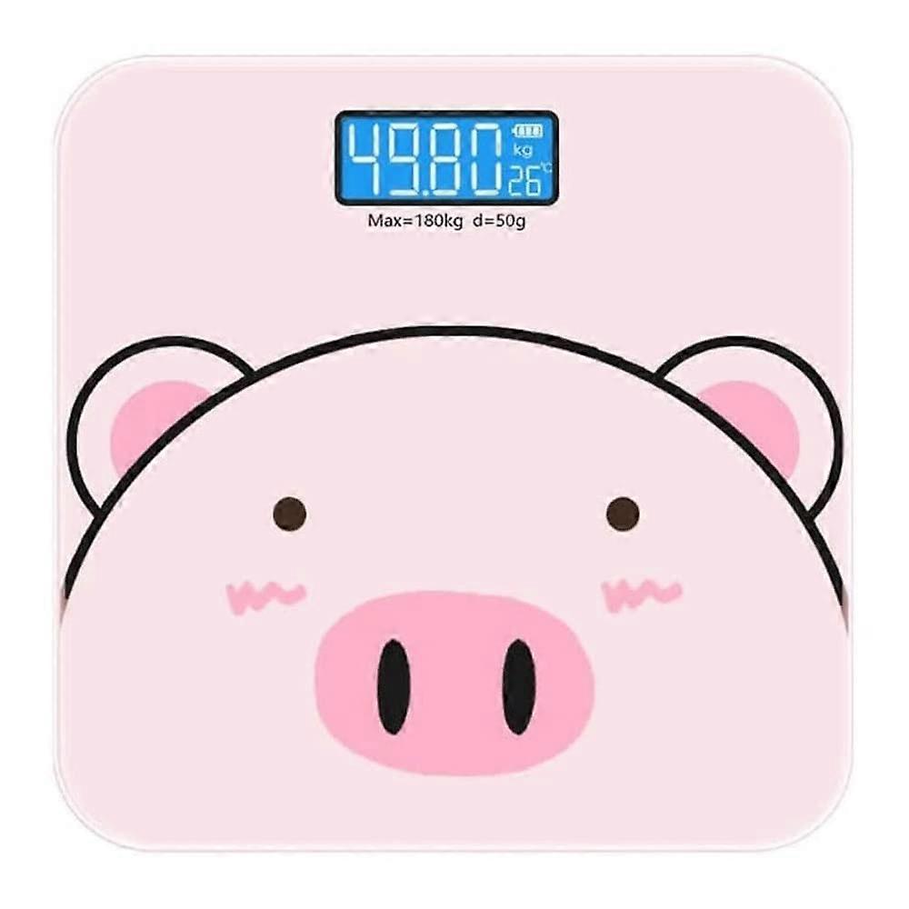 Digital Bathroom Scale with StepOn Technology, Tempered Glass, Backlit LCD, 400 lbs Capacity