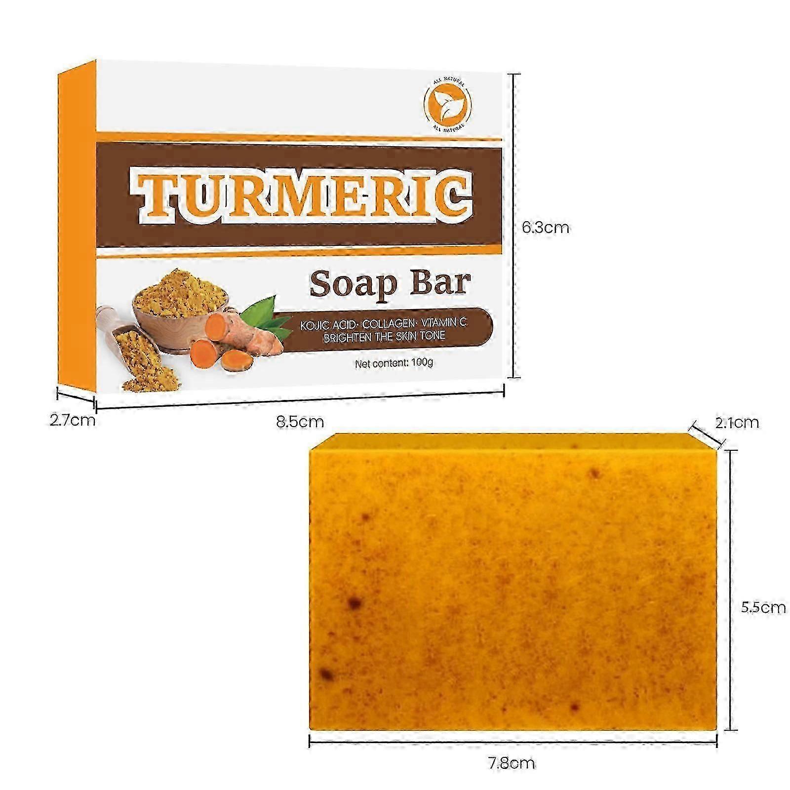 Soap Lemon Turmeric Soap Tablets Cleansing Turmeric Soap Facial And Body Shower Soap Firming Pores And Removing Pigments