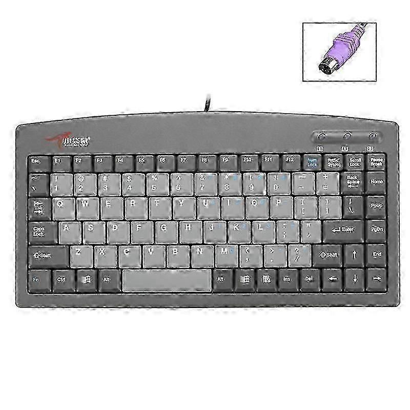 DS-9827 88 Key Wired Keyboard With Magnetic Ring PS2