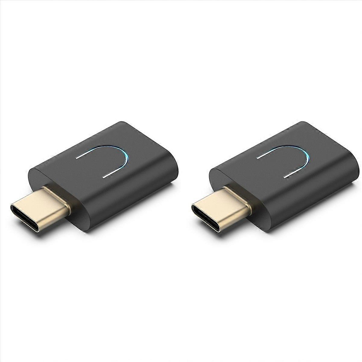 2X Tebe LE Audio LC3 BT 5.4 Audio Transmitter -LL/HD Type-C Wireless Stereo Music Adapter with Aurac