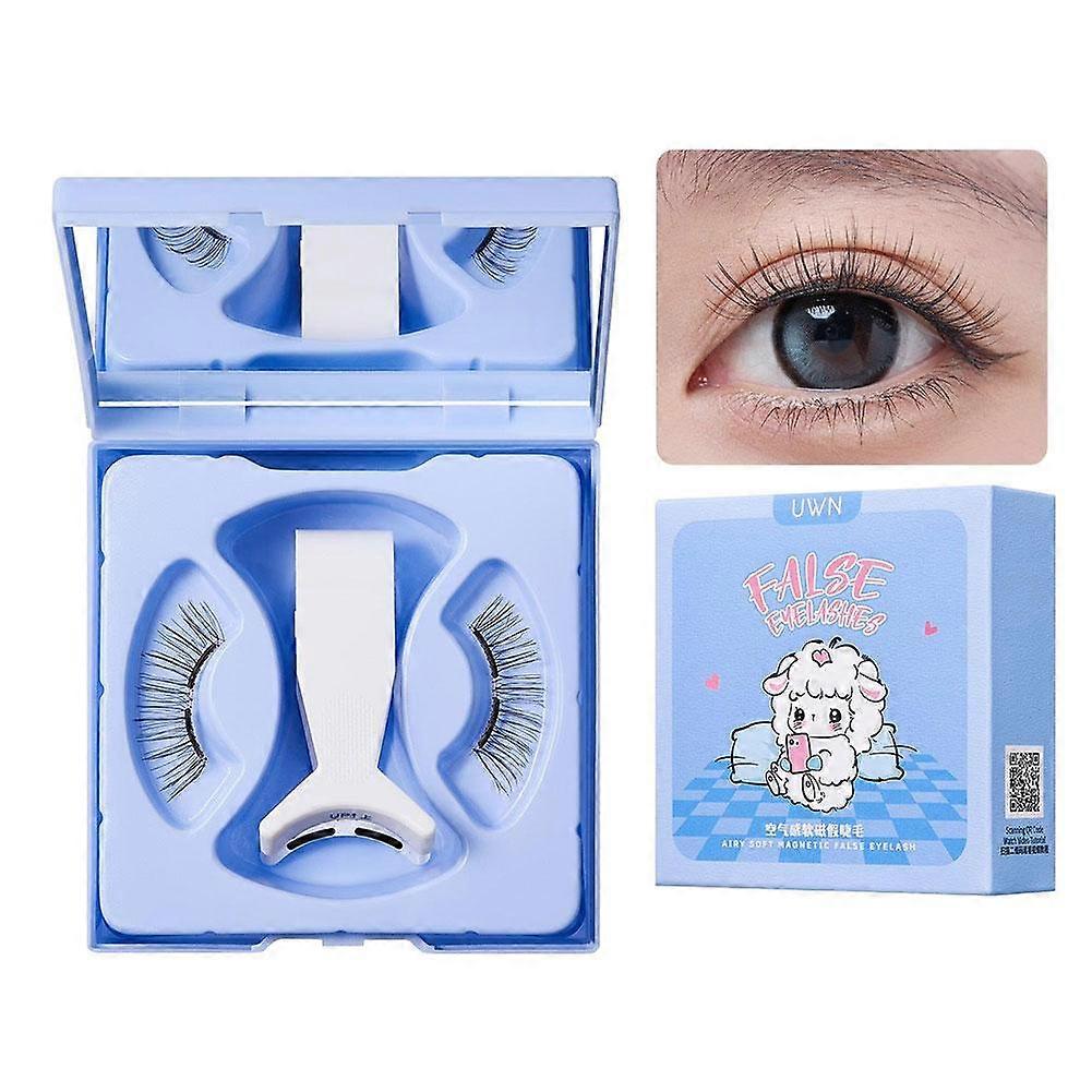 Magnetic False Eyelashes Reusable Easy Application No Glue Needed Natural Voluminous Look Comfortable All Day Wear For Sensitive Eyes