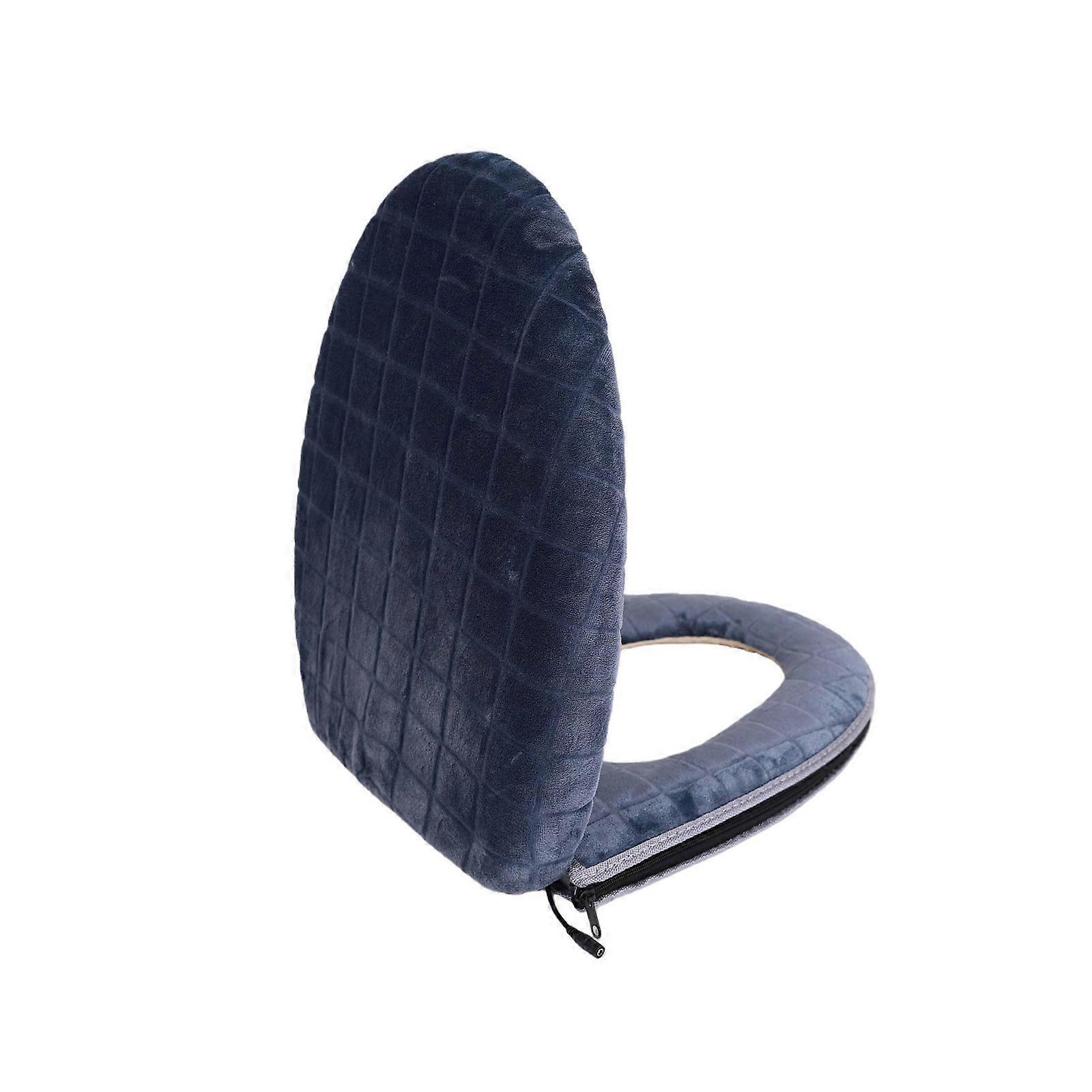 USB Powered Heated Toilet Seat Cushion with 5 Level Temperature Control Fast Heating Toilet Seat Pad For Winter Warmth  grey