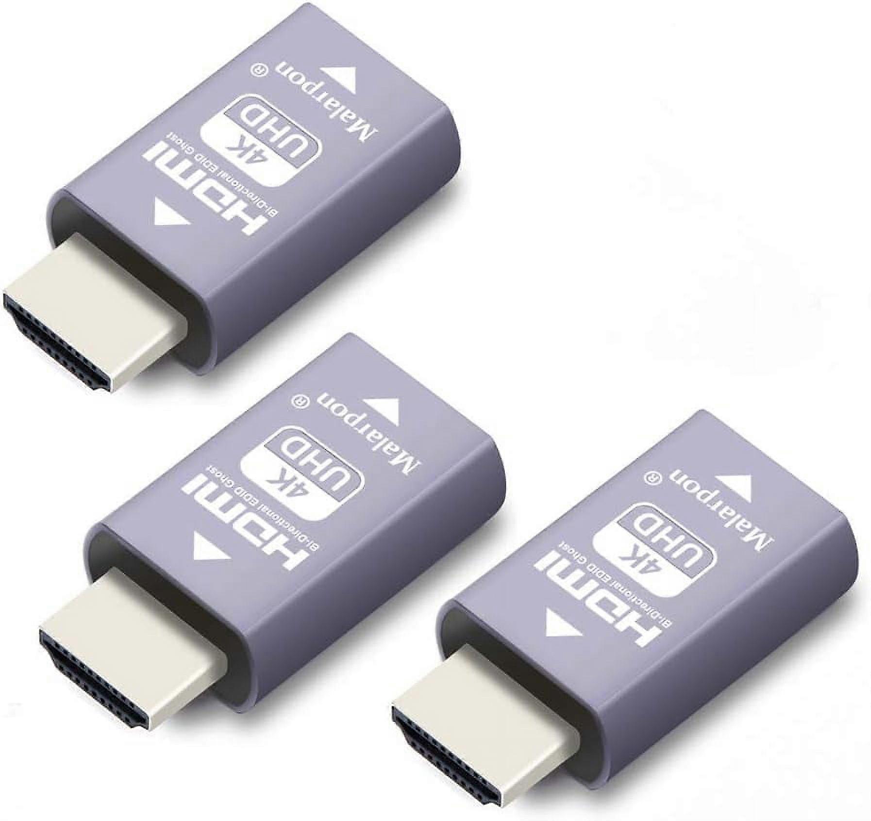 Hdmi Edid Emulator Pthrough 3rd Generrtion Aluminum fit Headlesskeep The EDID of The Monitor Active