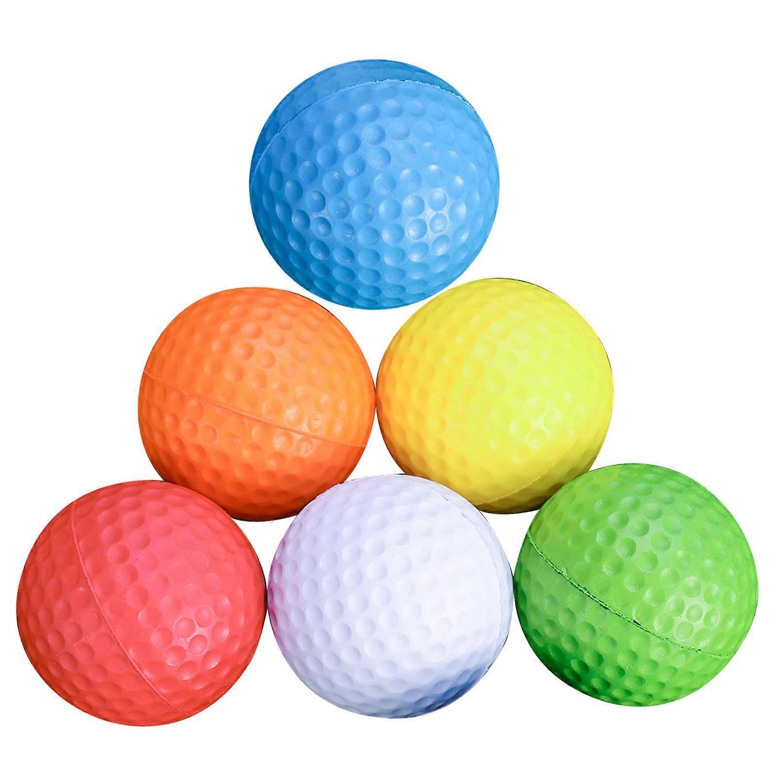 Golf Practice Balls Indoor Outdoor Training Ball for Practice 12Pcs Assorted Color