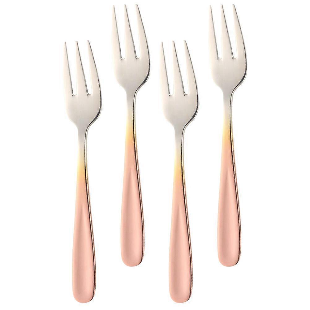 Stainless Steel Appetizer Forks for Home with Smooth Edges Multi Pieces