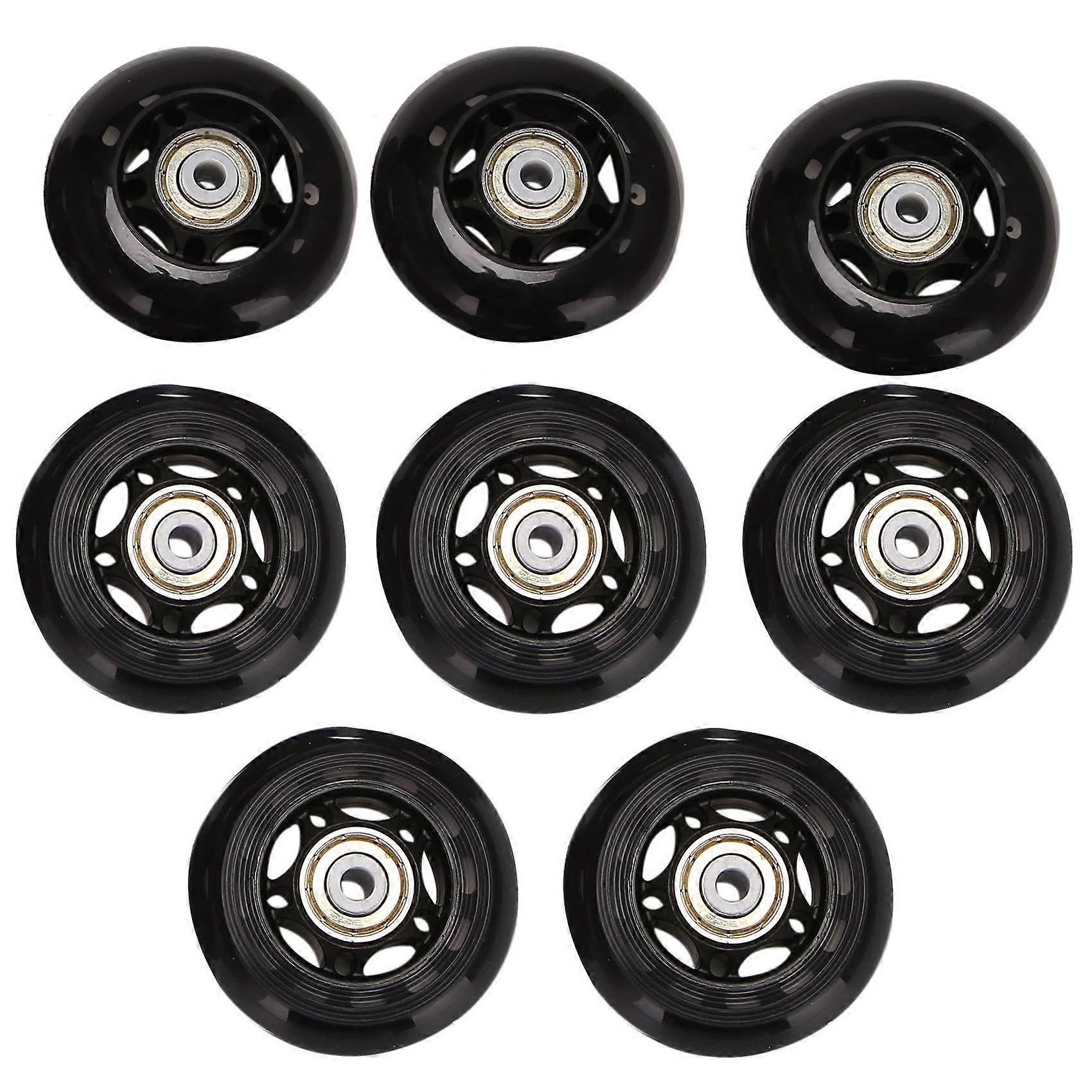 8 Pack Inline Skate Wheels, Roller Skate Wheels,with Bearing 64mm
