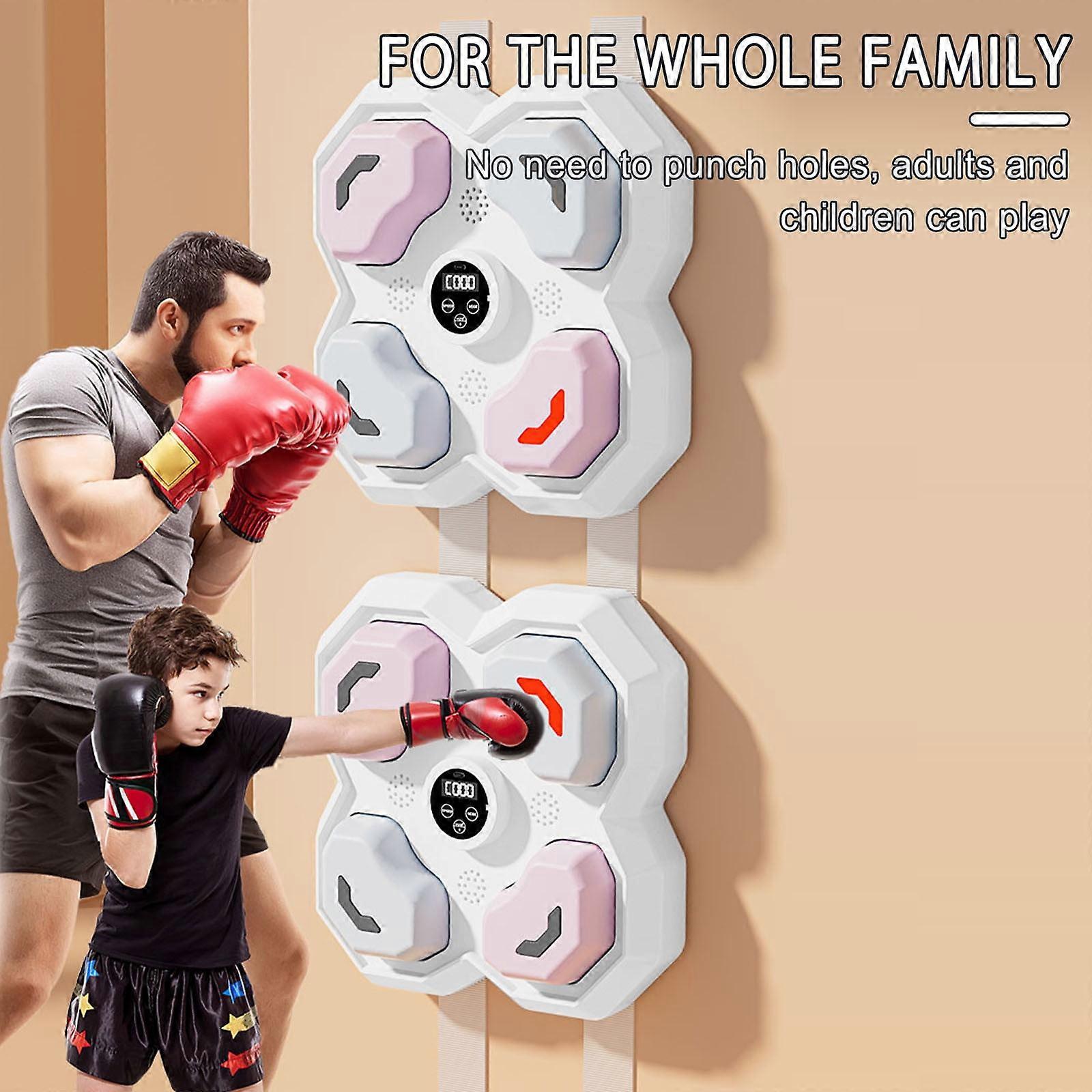taicans Music Boxing Machine for Adults and Kids,Wall Mounted Smart Bluetooth Music Boxing Trainer