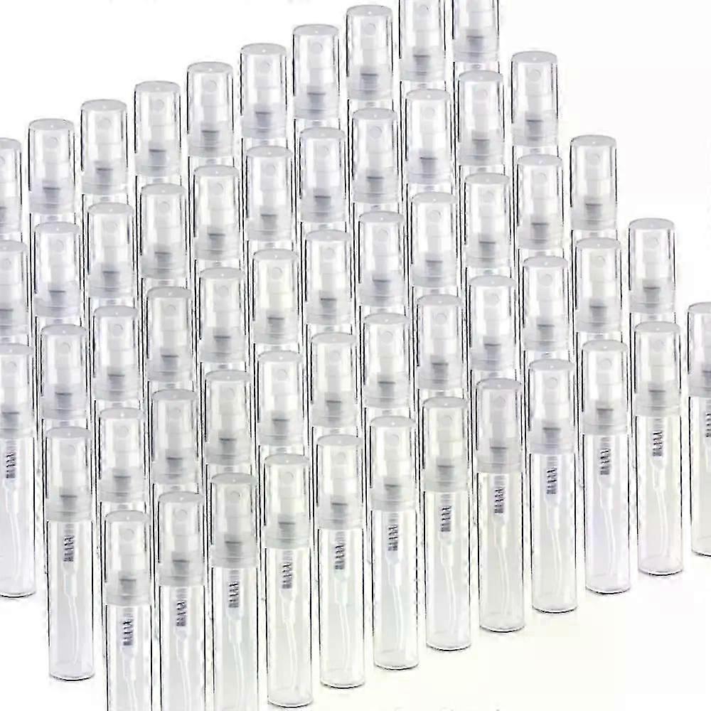 30pcs 2ml 3ml 5ml Mini Plastic Spray Empty Bottle Portable Fragrance Perfume Atomizer Refillable Mist Container For Travel Party