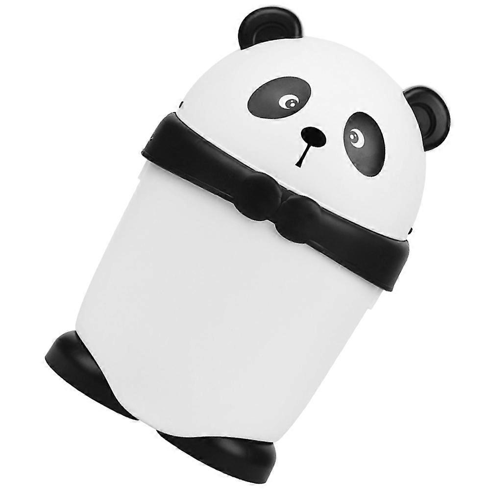 Panda Trash Can Small Trash Can With Lid Tabletop Trash Can Countertop Trash Can