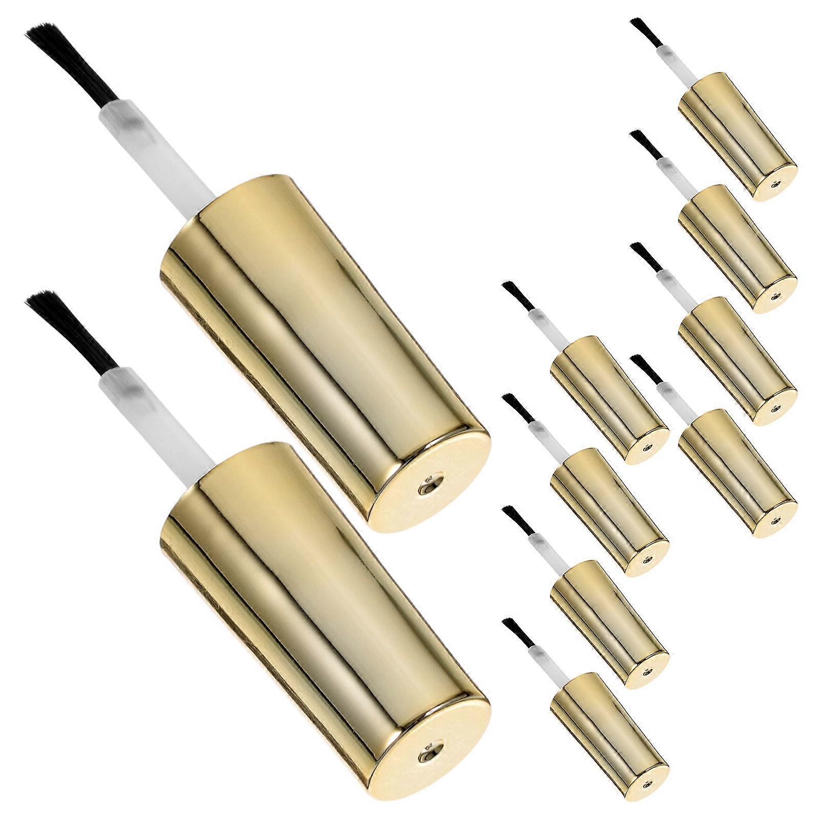 Gel Nail Polish Bottle Caps with Brush for 10Pcs Replacement Sets