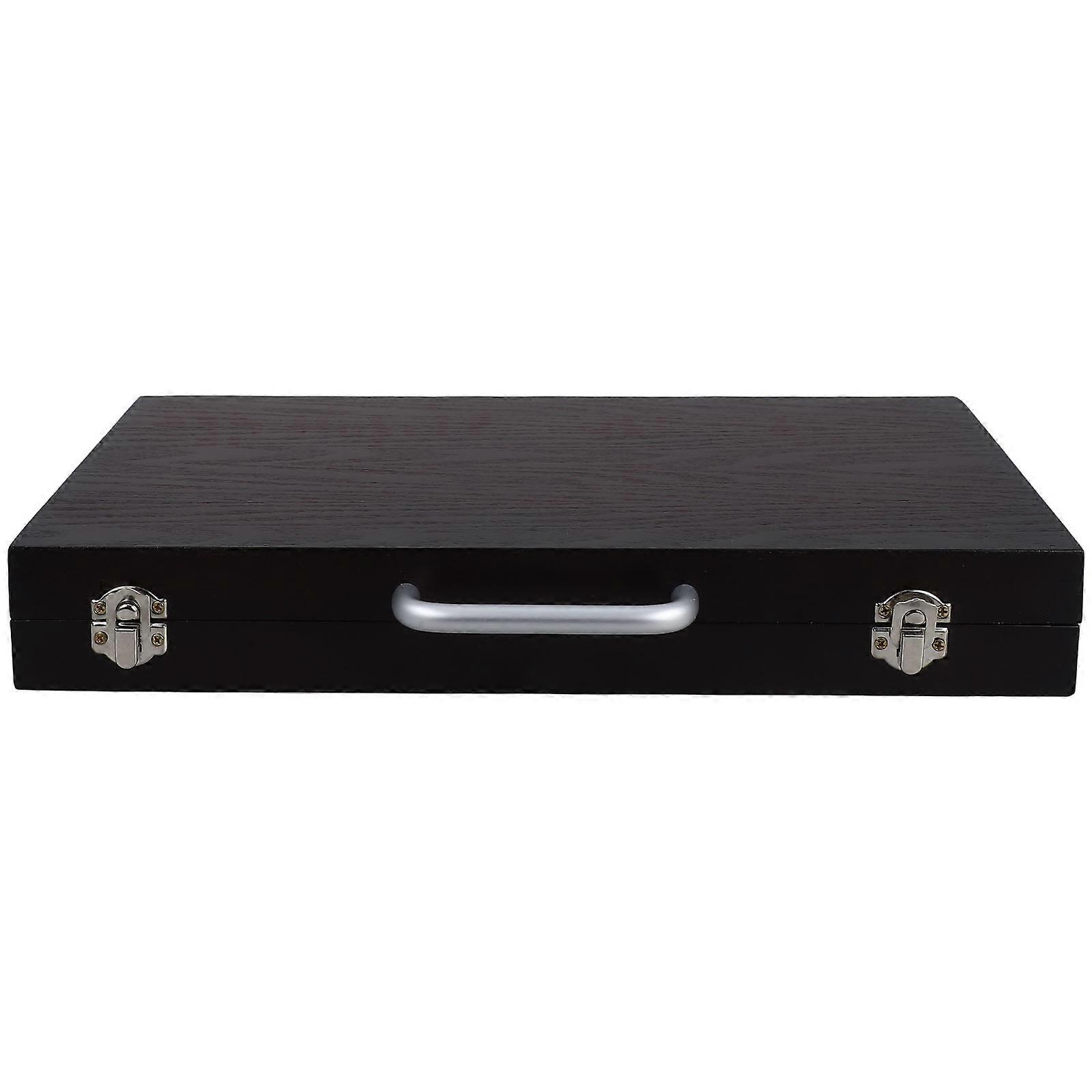 Wooden Portable Paint Box for Painting with Color Mixing Function