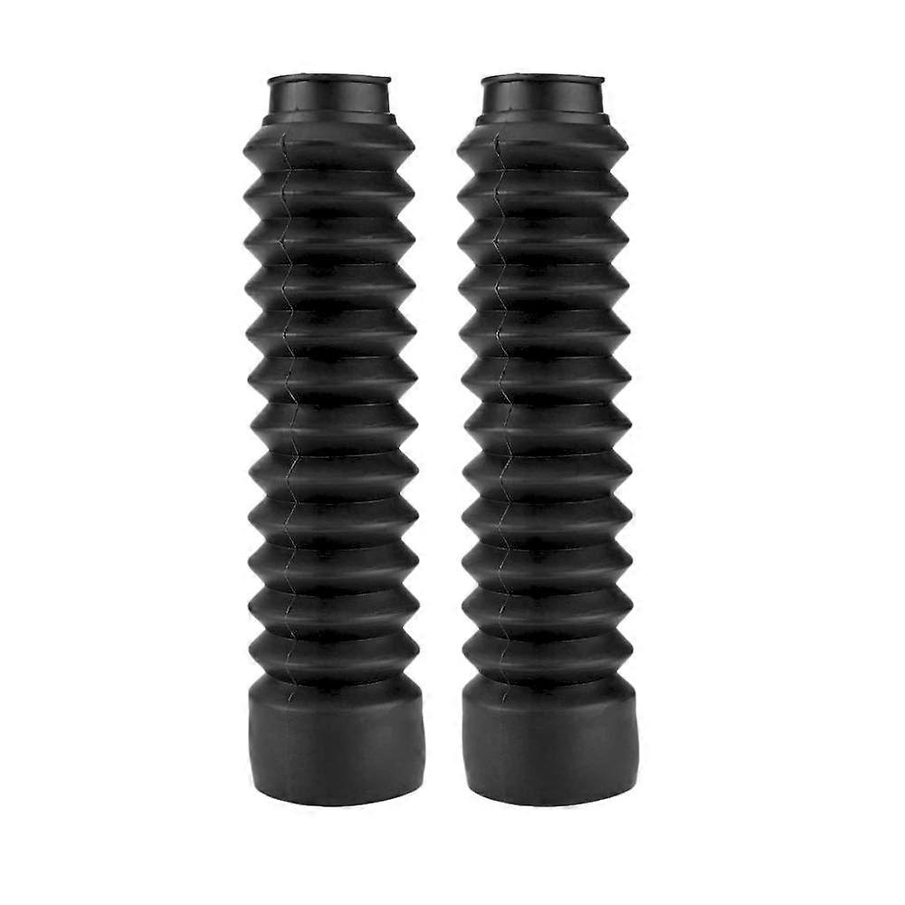 Universal Shock Absorber Dust Boot Covers Pair Compatible with Black Suspension Dust Boots