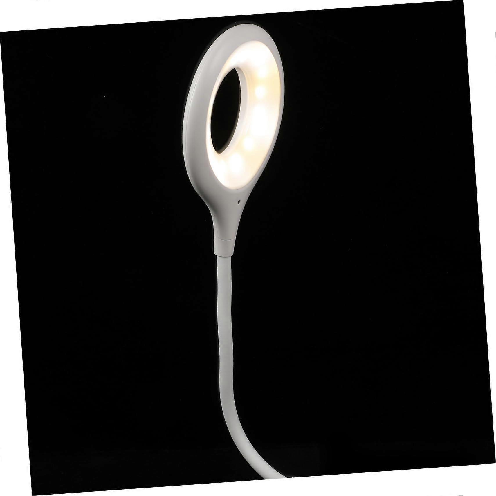 USB Reading Lamp with Voice Control Sensor, Flexible Gooseneck LED, USB Powered Nightstand Light