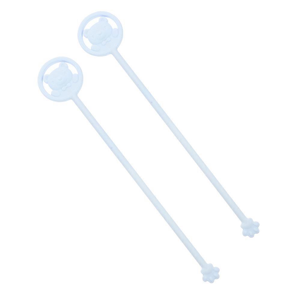 2Pcs Swizzle Sticks for Beverage Mixing Temperature Sensitive Stirring Rods