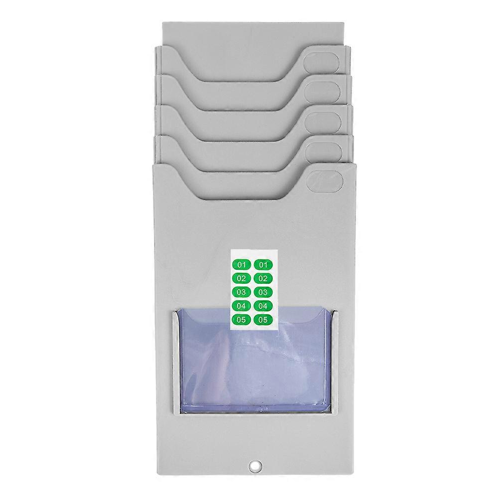 Warehouse Management Card Rack for Sorting 2Pcs Time Card Holder Hanging Rack
