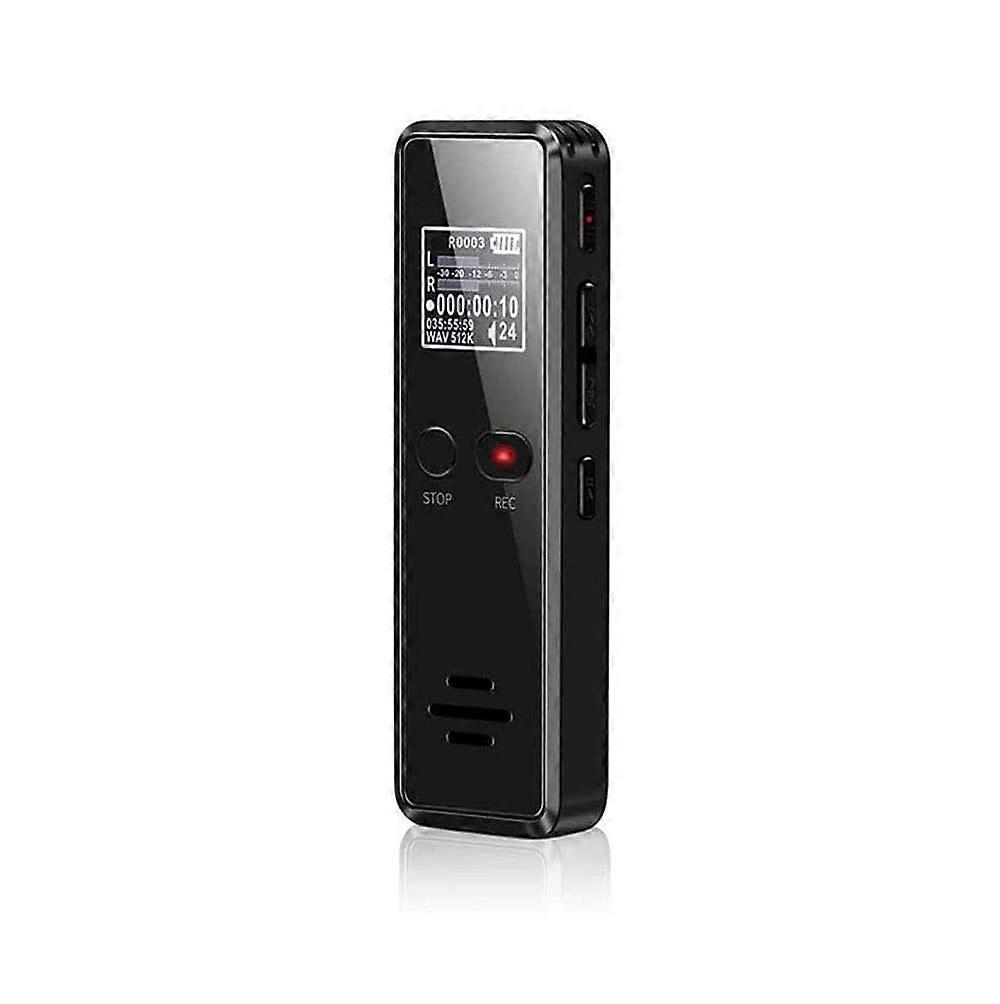 16GB Mini Voice Activated Recorder Compact Digital Audio Recorder MP3 Player for Lecture Meeting Interview