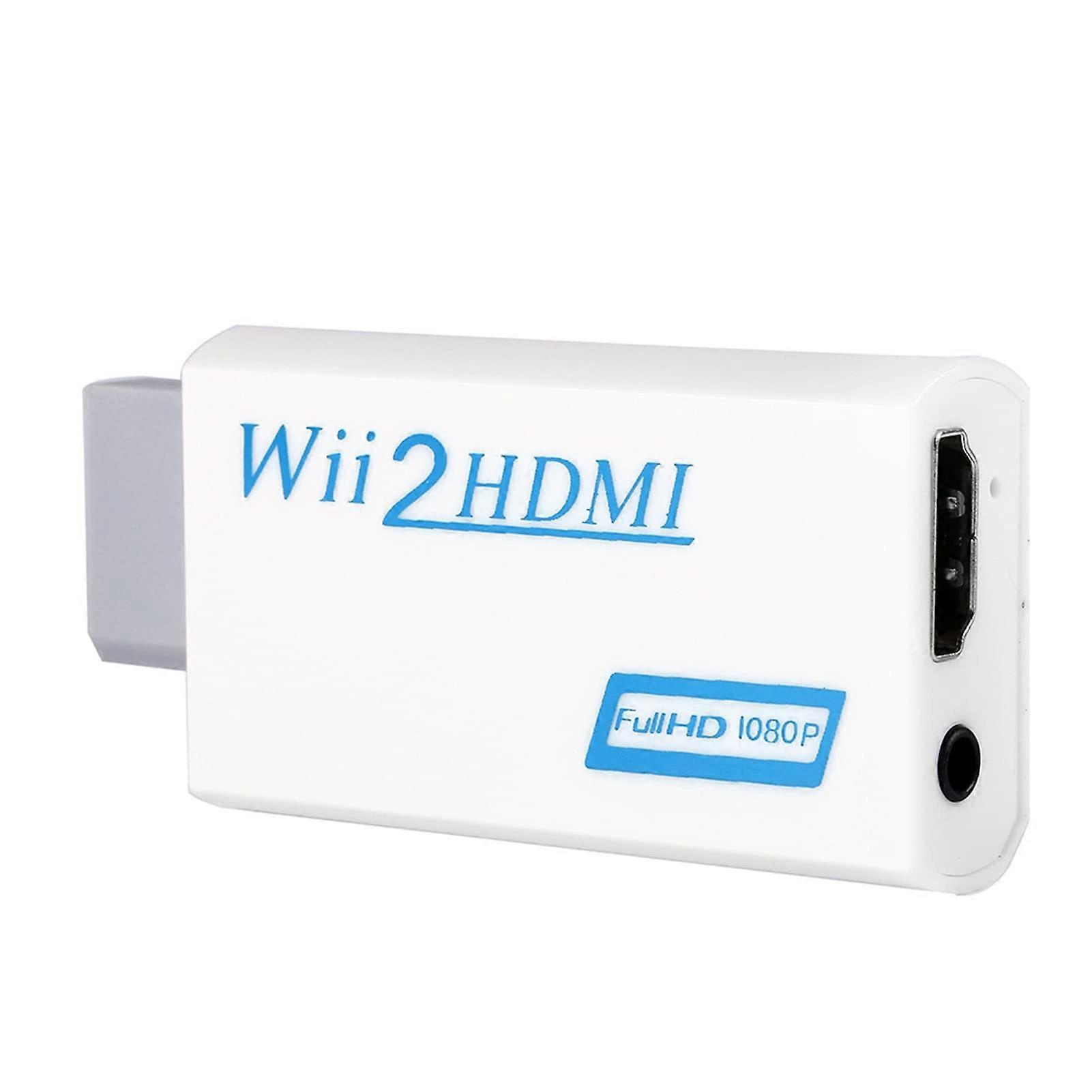 1080p HDMI Converter Adapter for Wii with Audio Output Full HD PlugandPlay for HDTV