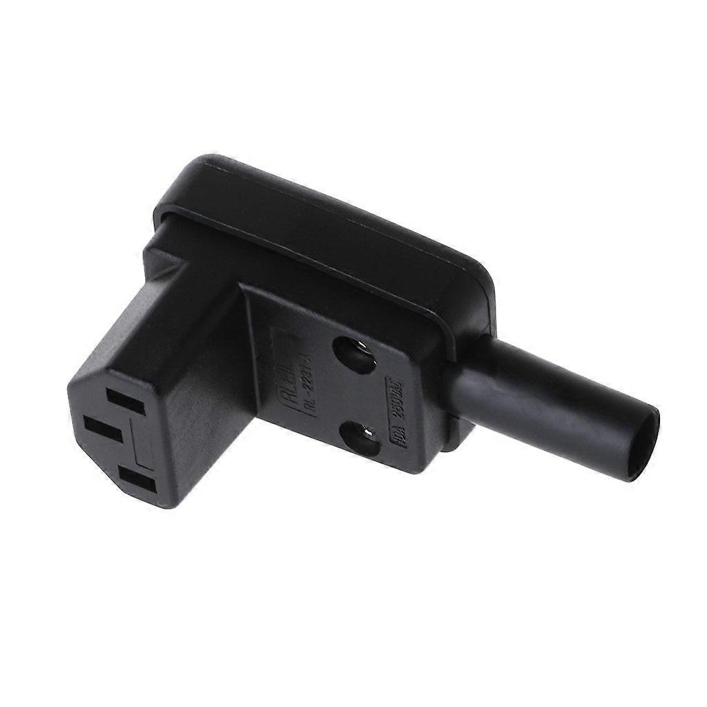 IEC 320 C13 90 Degree Angled Female Plug 10A 250V Power Cord Cable Connector
