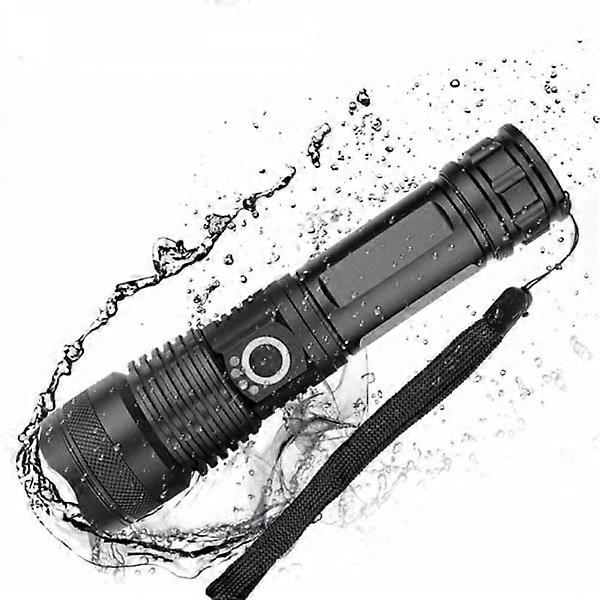 12000 Lumen Ultra Powerful LED Flashlight, USB Rechargeable