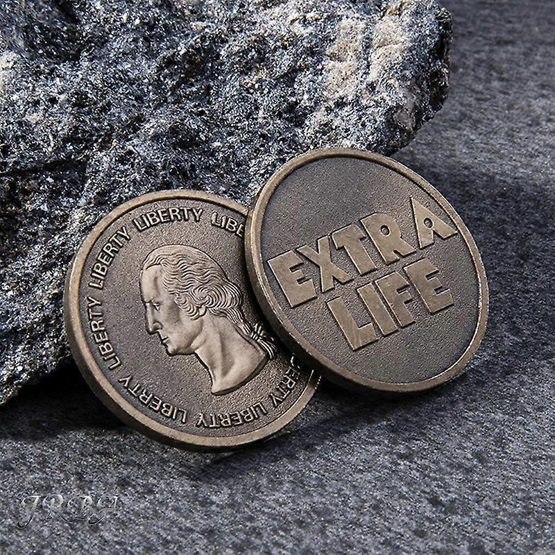 Moneda conmemorativa de un cuarto de Ready Player One Extra Life para cosplay