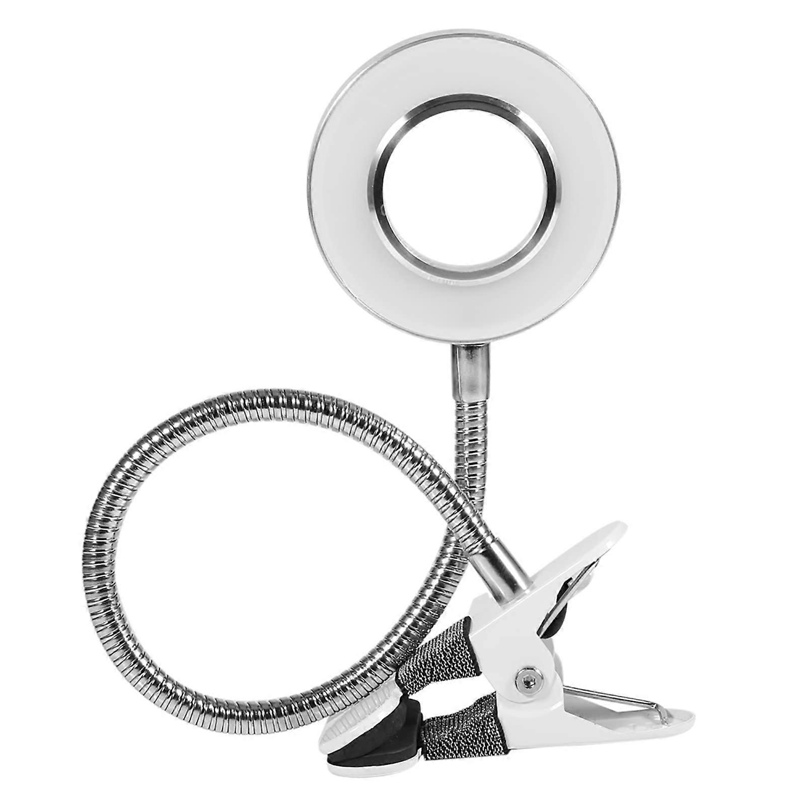 LED Desk Lamp with Clamp, Flexible Gooseneck USB Powered Reading Light for Lash Extensions