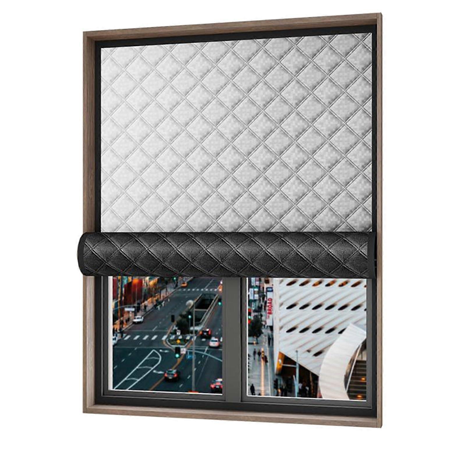 Window Insulation Kit 100% Blackout Thermal Curtain Noise Reduction Energy Saving Custom 35.4x59in