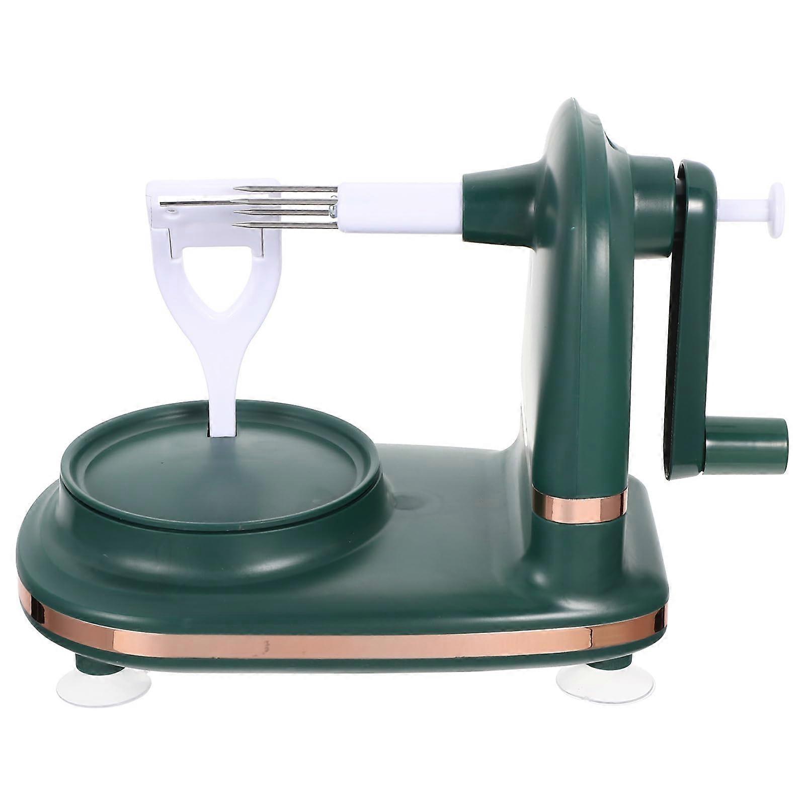 Manual Fruit Peeler with Suction Base, Hand Crank Apple and Pear Peeler for Fast Kitchen Use